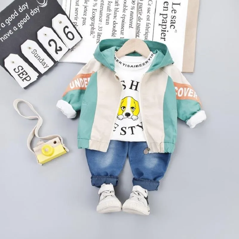 3-piece Coat & Sweatshirt & Pants for Children Boy