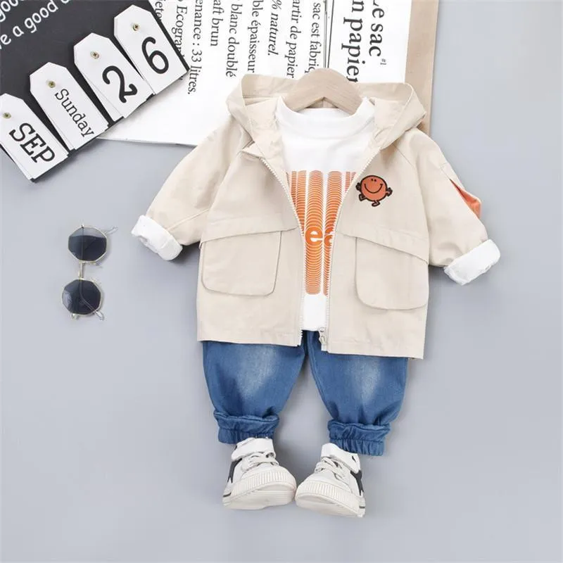 3-piece Coat & Sweatshirt & Pants for Children Boy