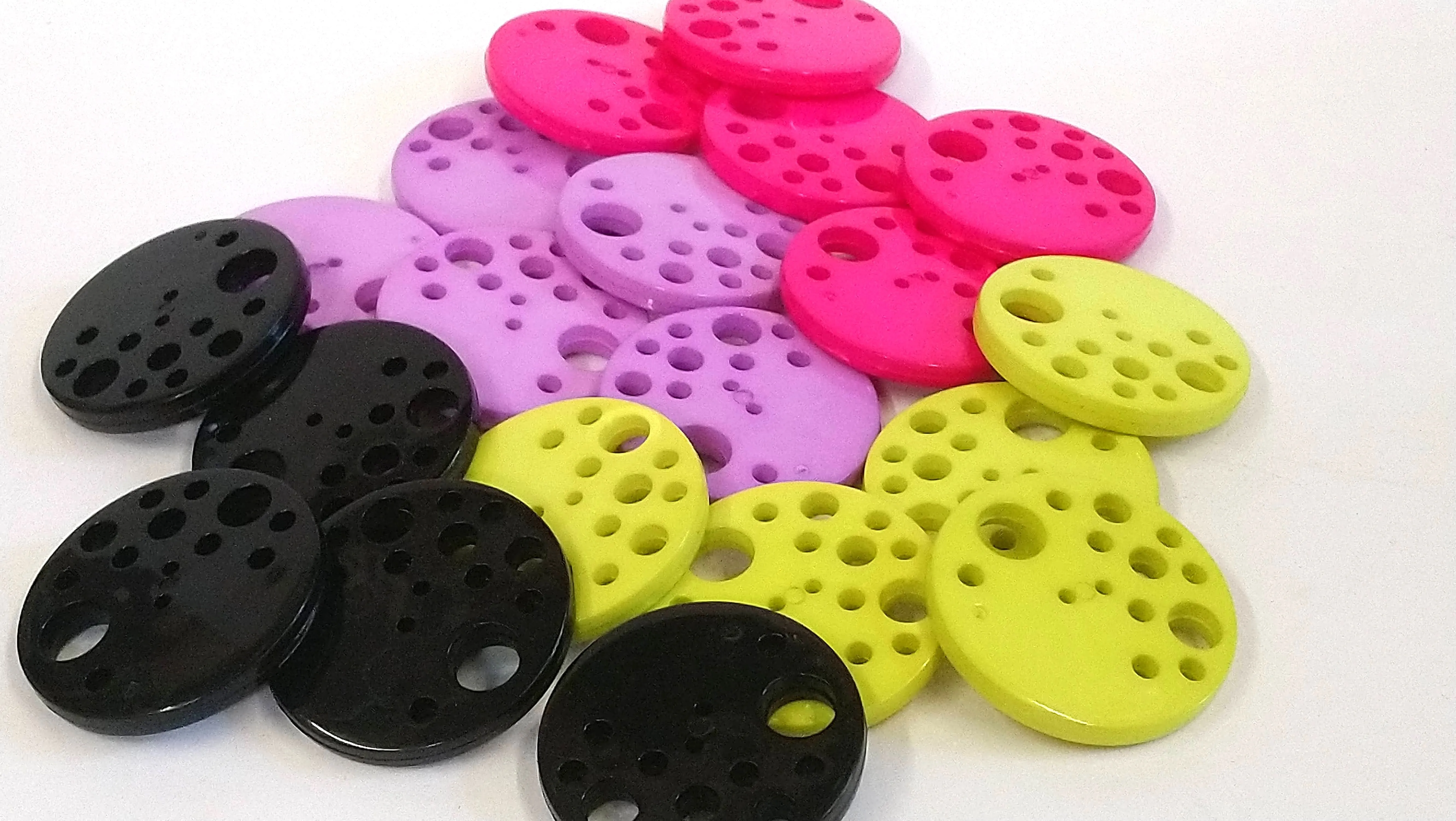 39mm Large Chunky Multi Hole Design Plastic Button