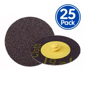 3M 361F Roloc Sanding Abrasive Disc P36 Grit 50mm 2" x 25 Pack Discs