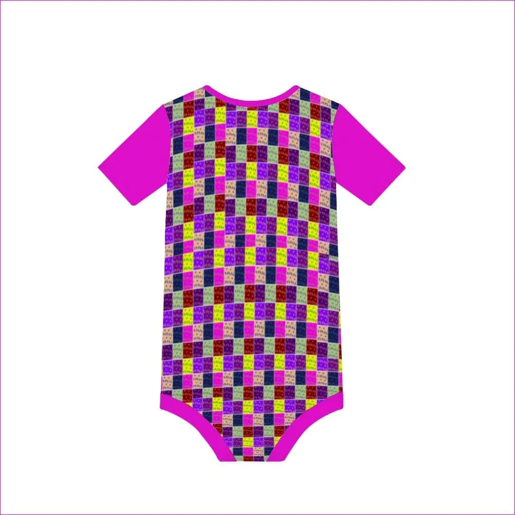 Abstract 2 Baby's Short Sleeve Romper