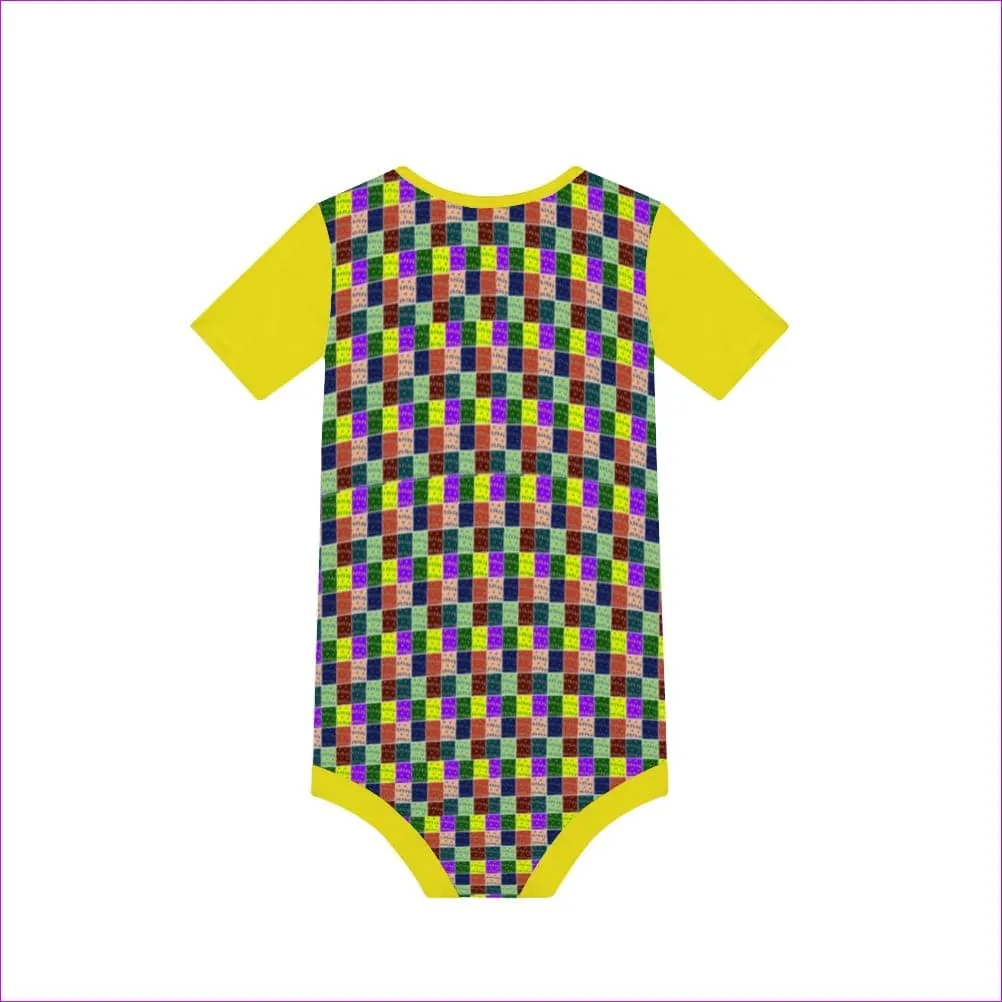 Abstract Baby's Short Sleeve Romper