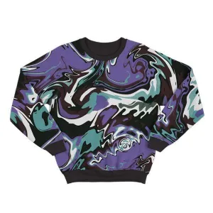 Abstract Green Liquid Sweatshirt