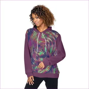 Abstract Swirl Womens Pullover Hoodie