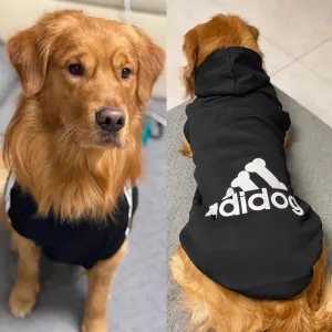 Adidog Hoodie - Hooded Dog Sweatshirts for Winter - Warm Dog Sweater