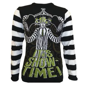 Adults Beetlejuice Knitted Jumper