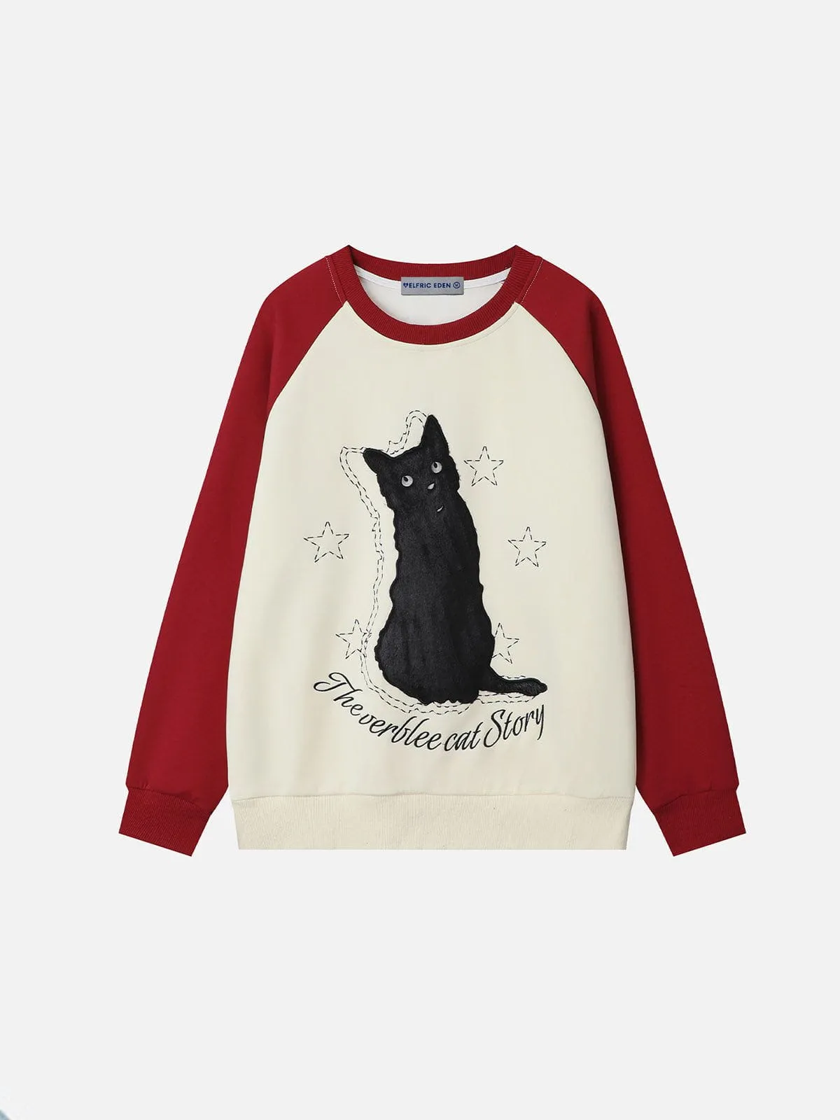 Aelfric Eden Cat Embroidery Sweatshirt