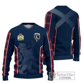 Ainslie Tartan Ugly Sweater with Family Crest and Lion Rampant Vibes Sport Style