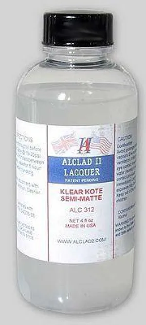 Alclad II ALC-312 Klear Kote Semi Matte Clear Top Coat Paint 4oz