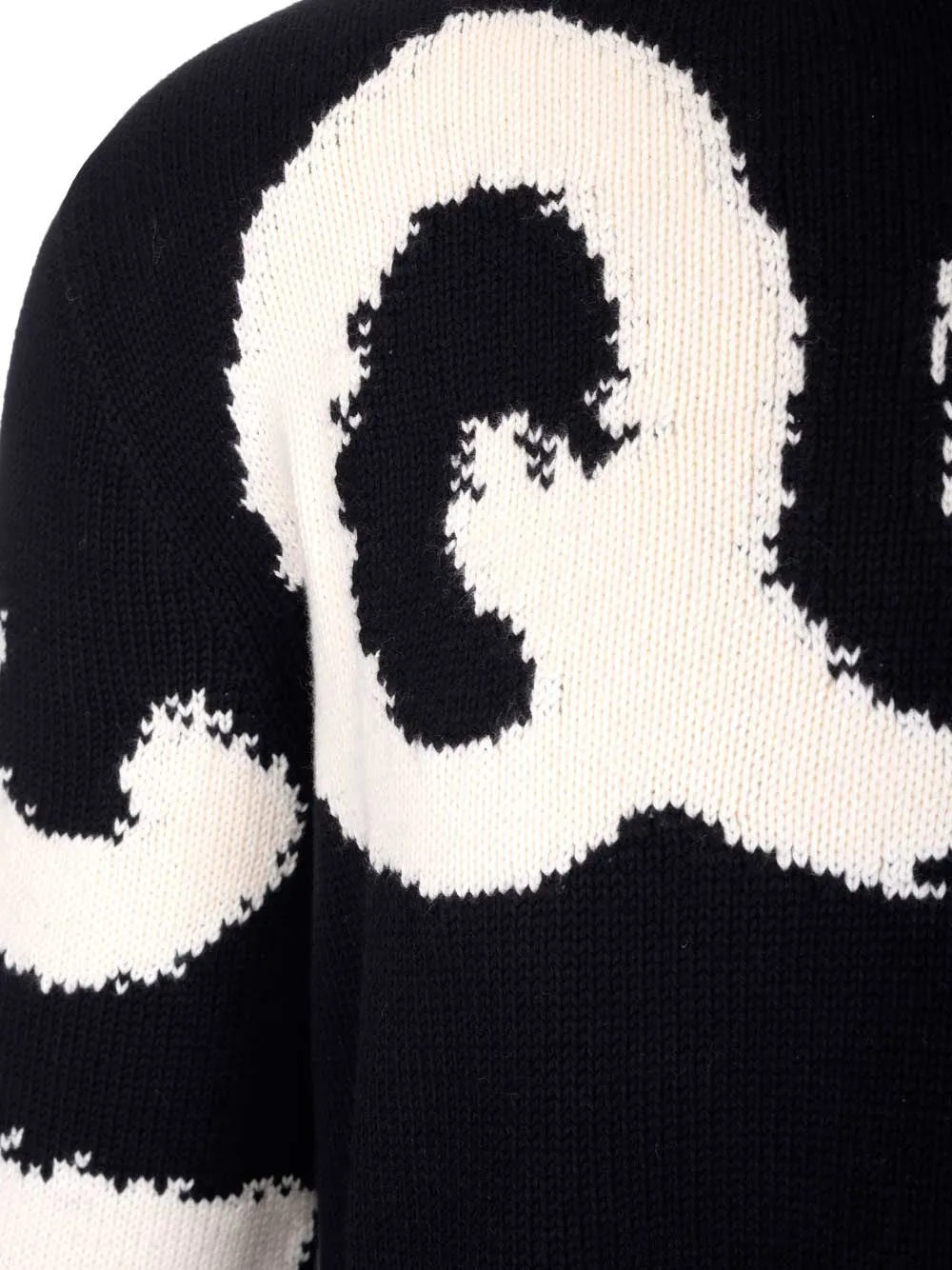 Alexander McQueen Logo Intarsia-Knit Crewneck Jumper