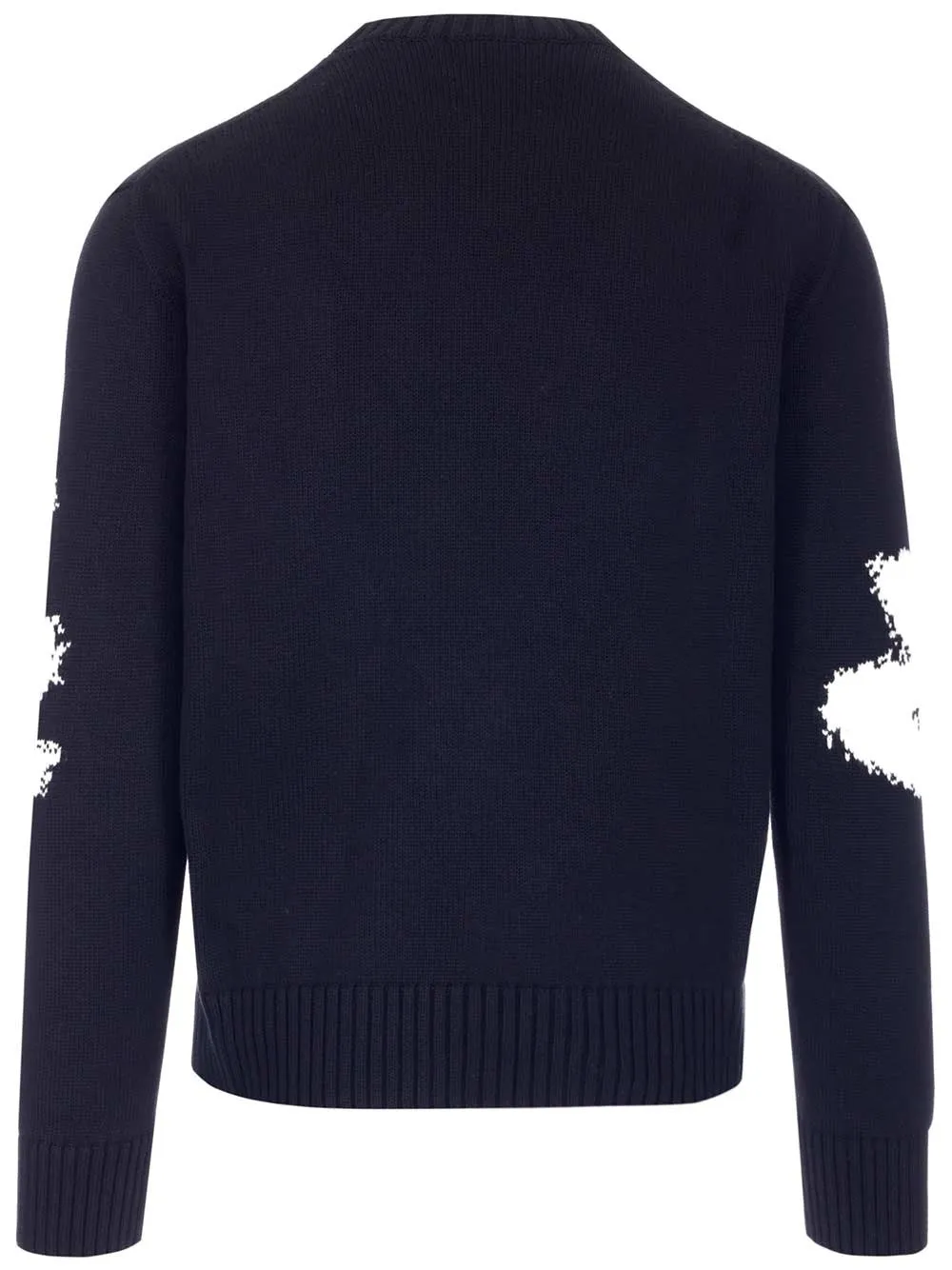 Alexander McQueen Logo Intarsia-Knit Crewneck Jumper