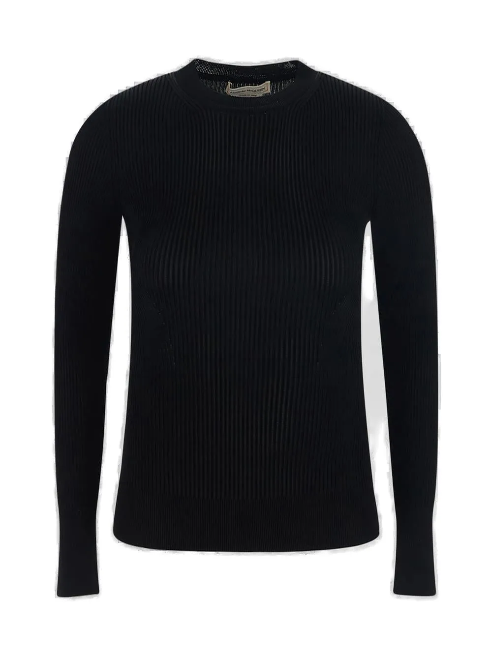 Alexander McQueen Ribbed-Knit Crewneck Jumper