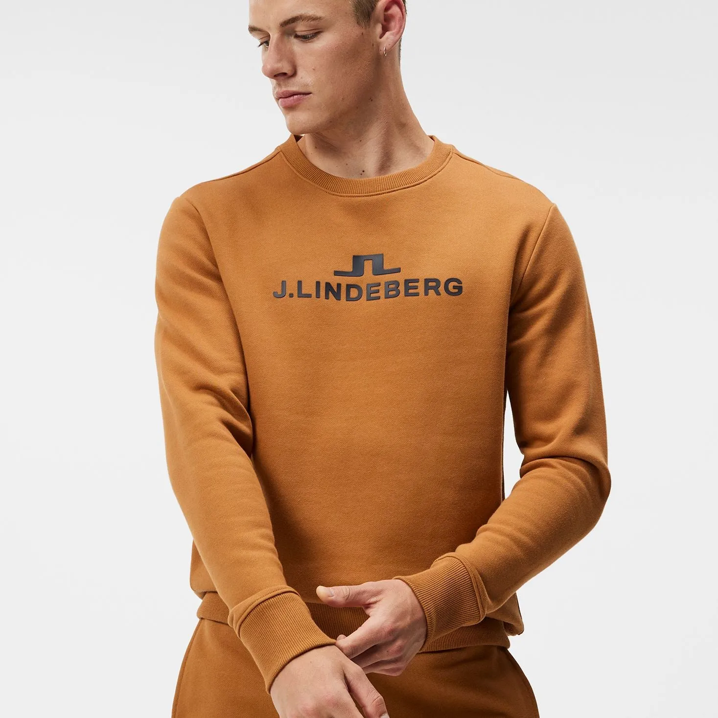 Alpha Cotton Fleece Crewneck Chipmunk - AW23