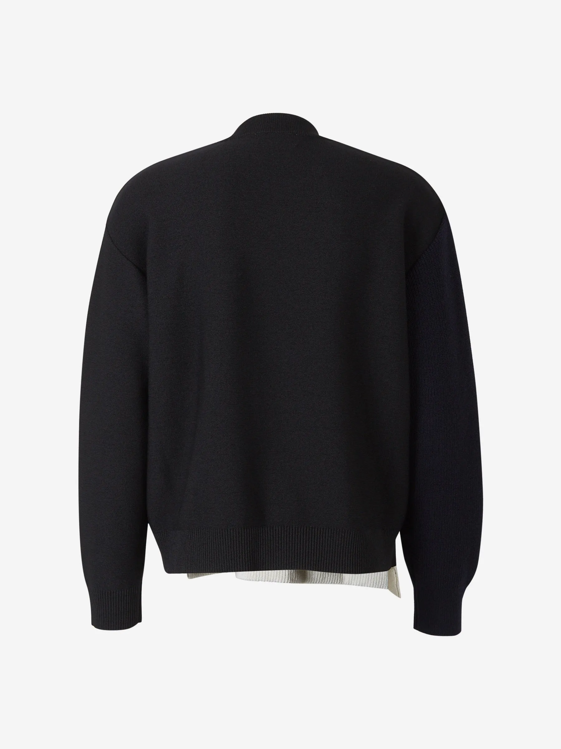 Ambush Overlap Crewneck Knit Jumper