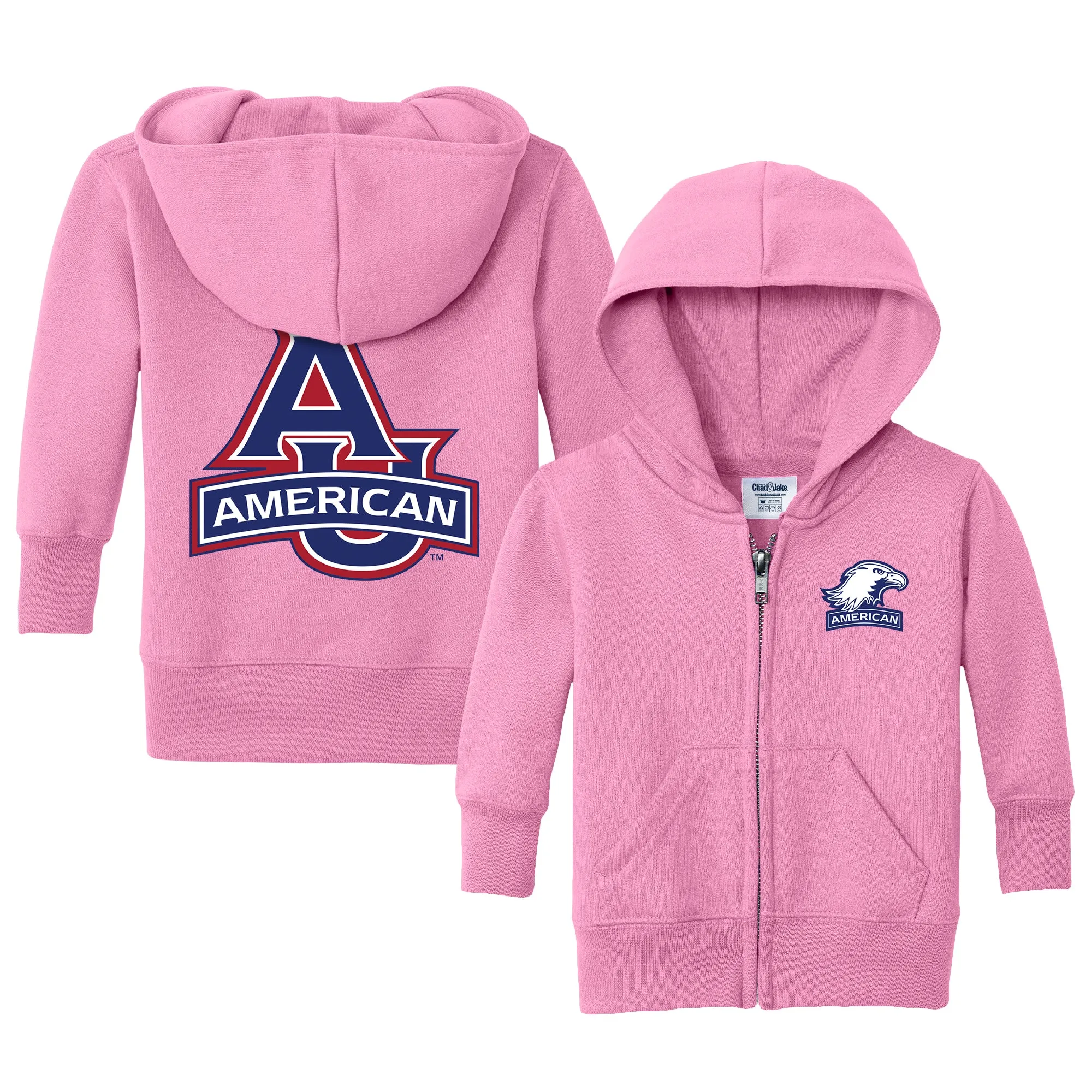 American University Eagles Logo Infant Full-Zip Sweatshirt