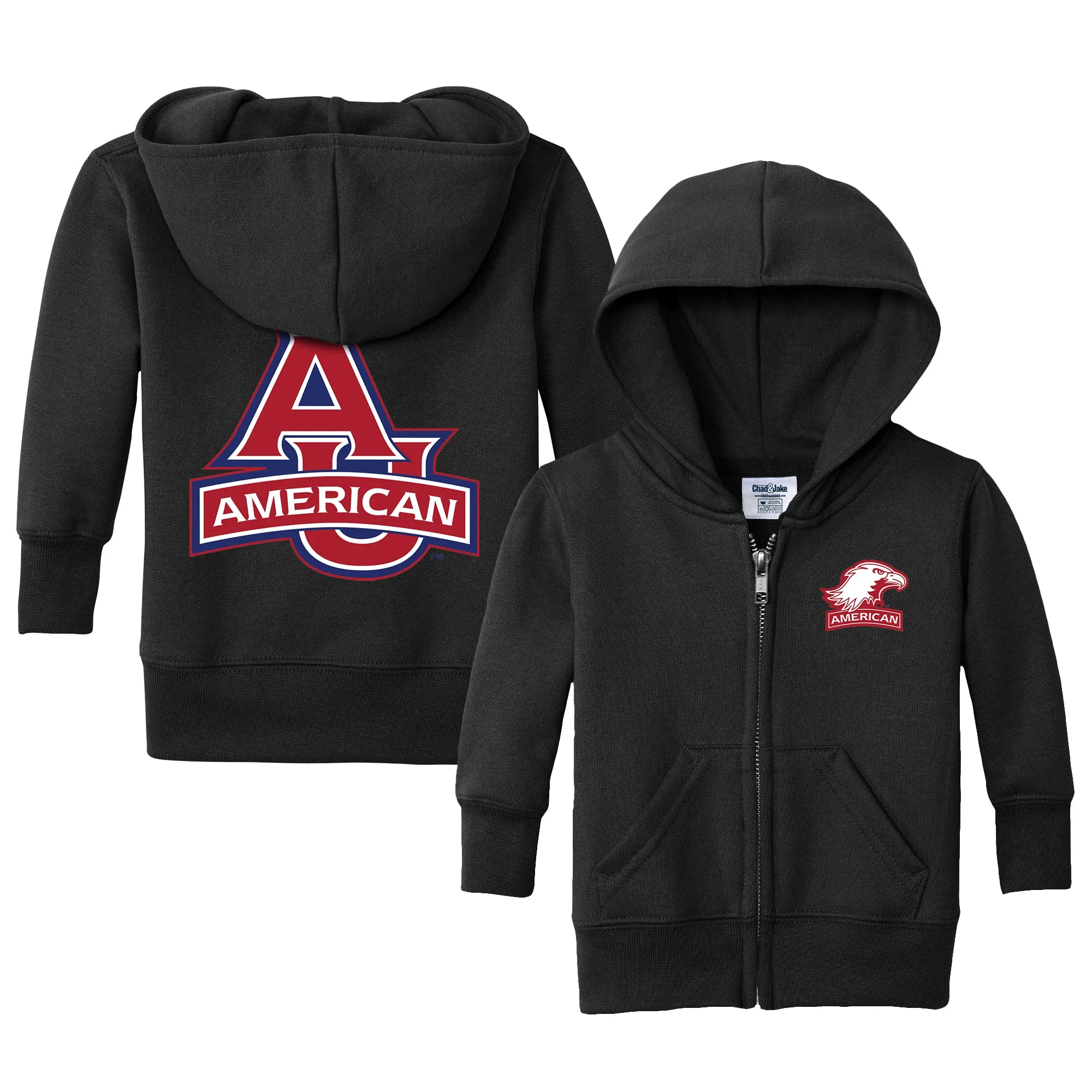 American University Eagles Logo Infant Full-Zip Sweatshirt