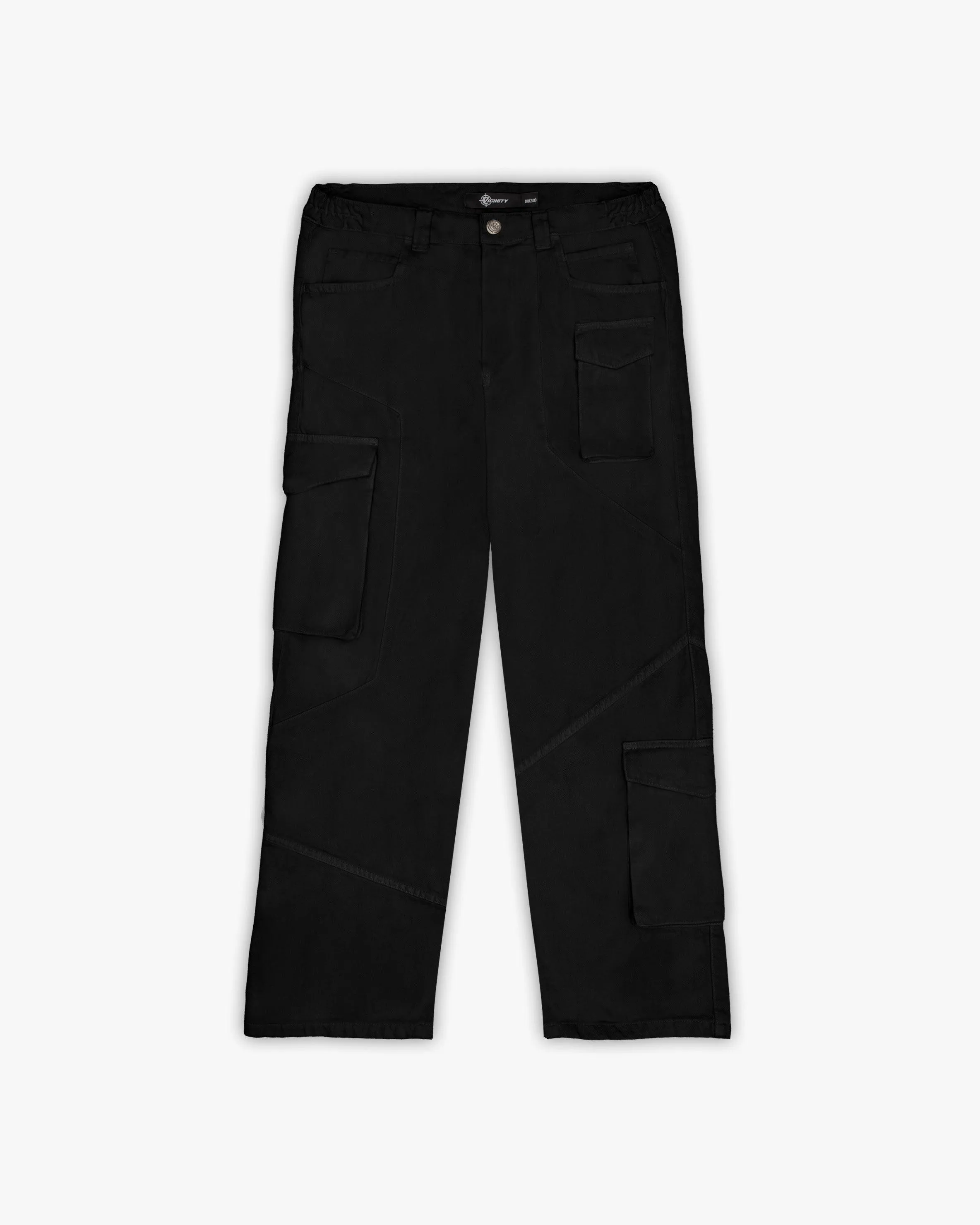 ASYMETRICAL CARGOPANTS BLACK