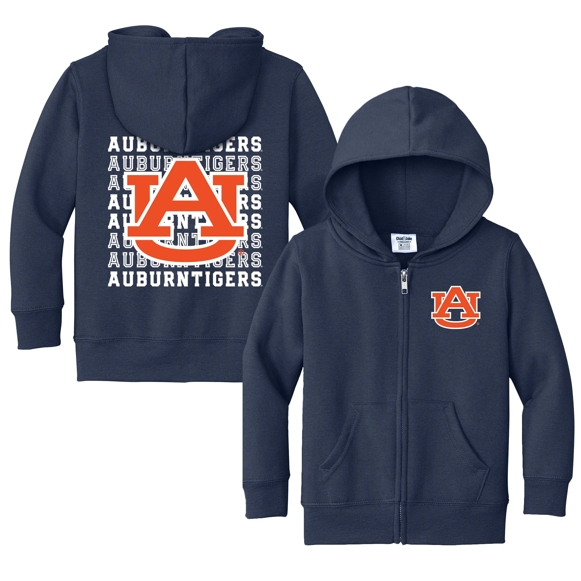 Auburn Tigers Retro Toddler Full-Zip Sweatshirt