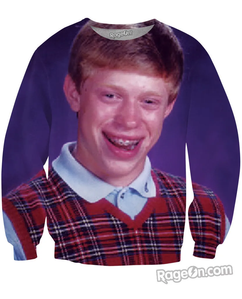 Bad Luck Brian Crewneck Sweatshirt