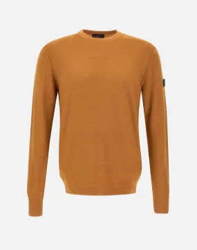 Badra Men's Wool Sweater in Tabasco