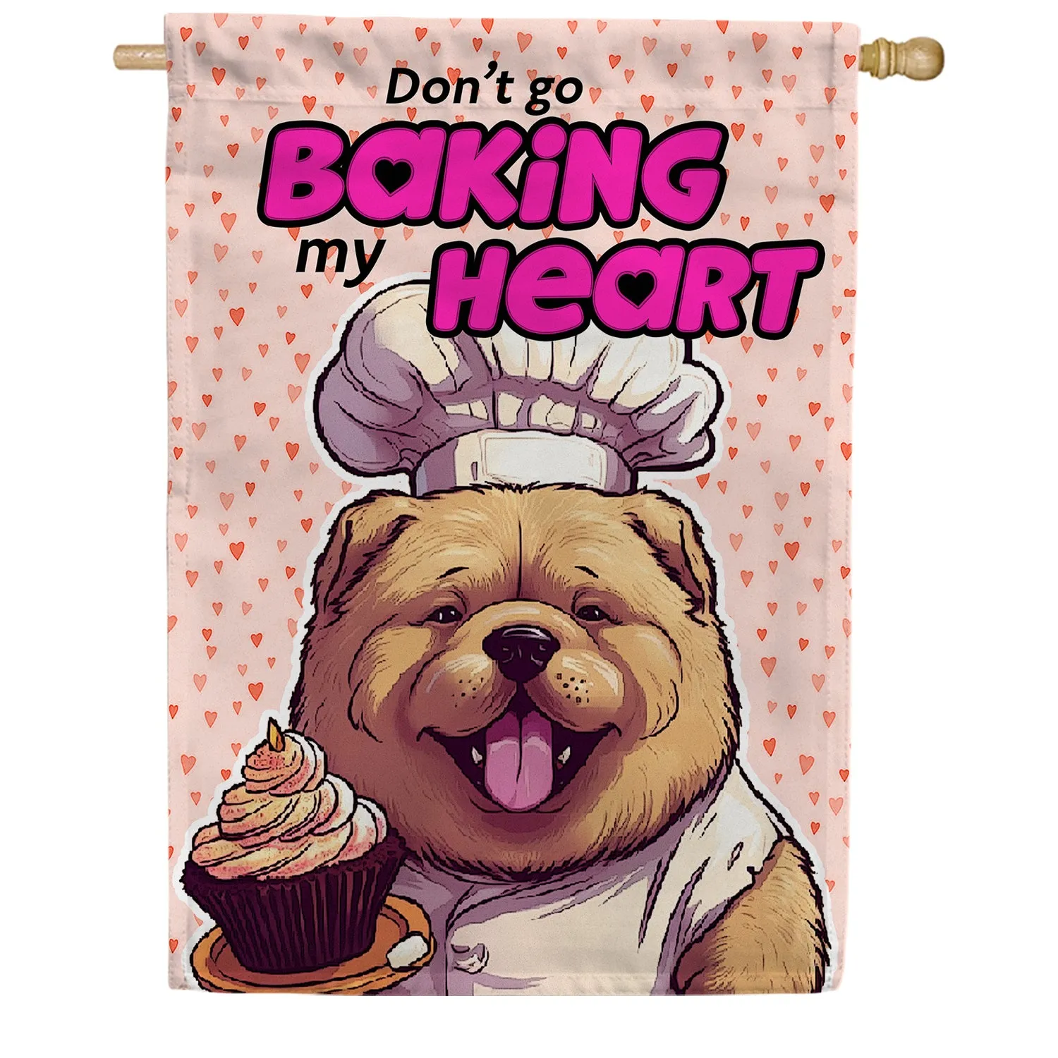 Baker Bear Double Sided House Flag