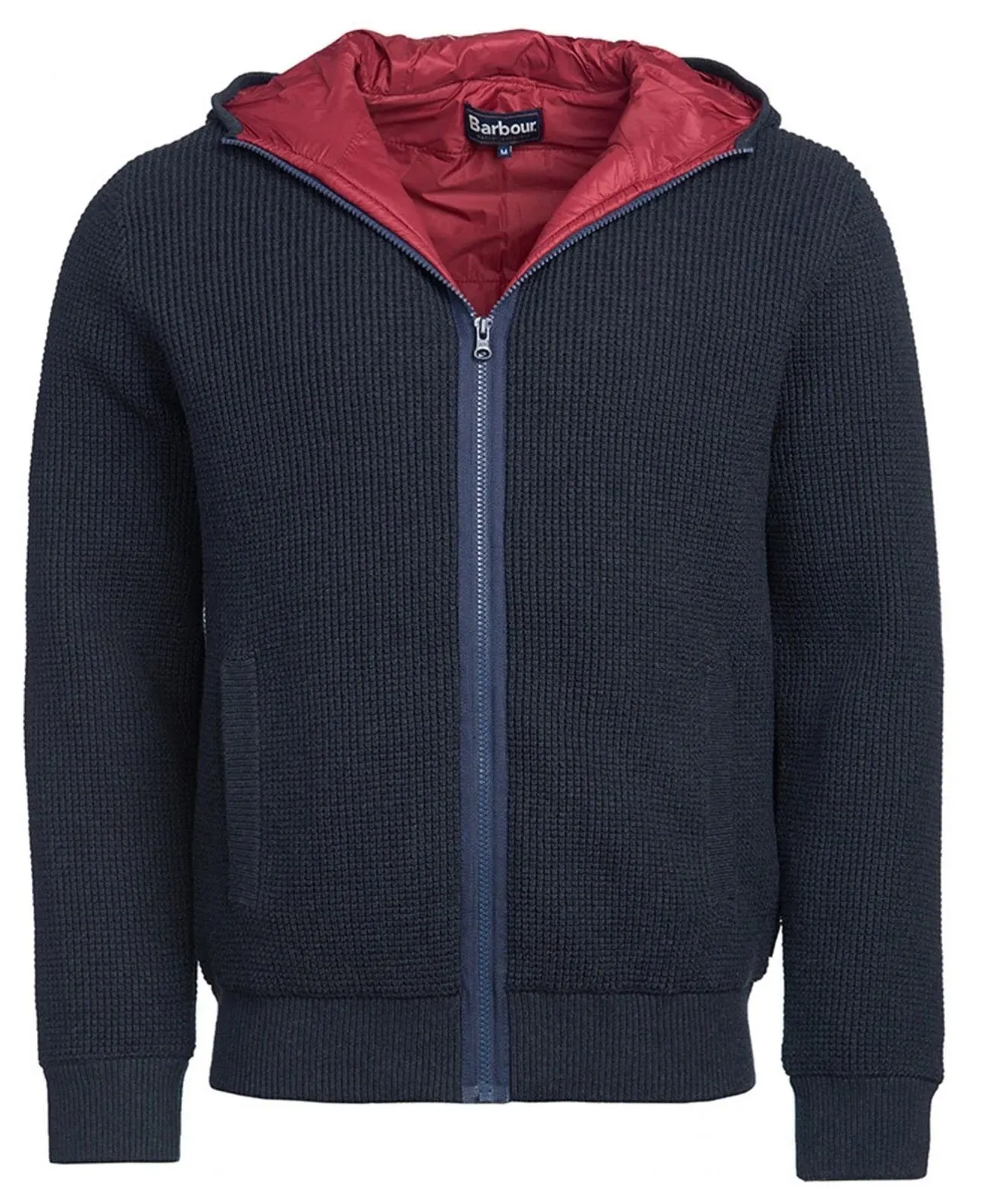 Barbour Adriatic Zip Through Sweater - Navy