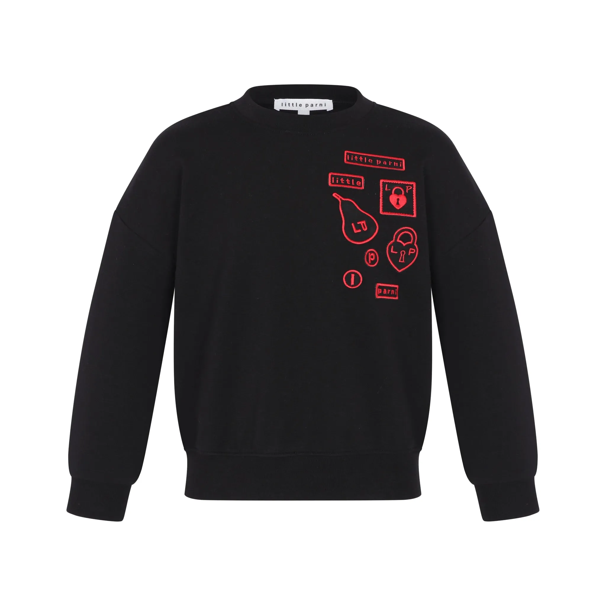 Black Multipatch Sweatshirt