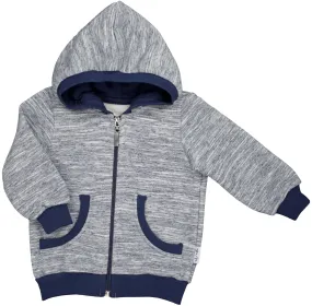 Boys Gray Navy Sweatshirt