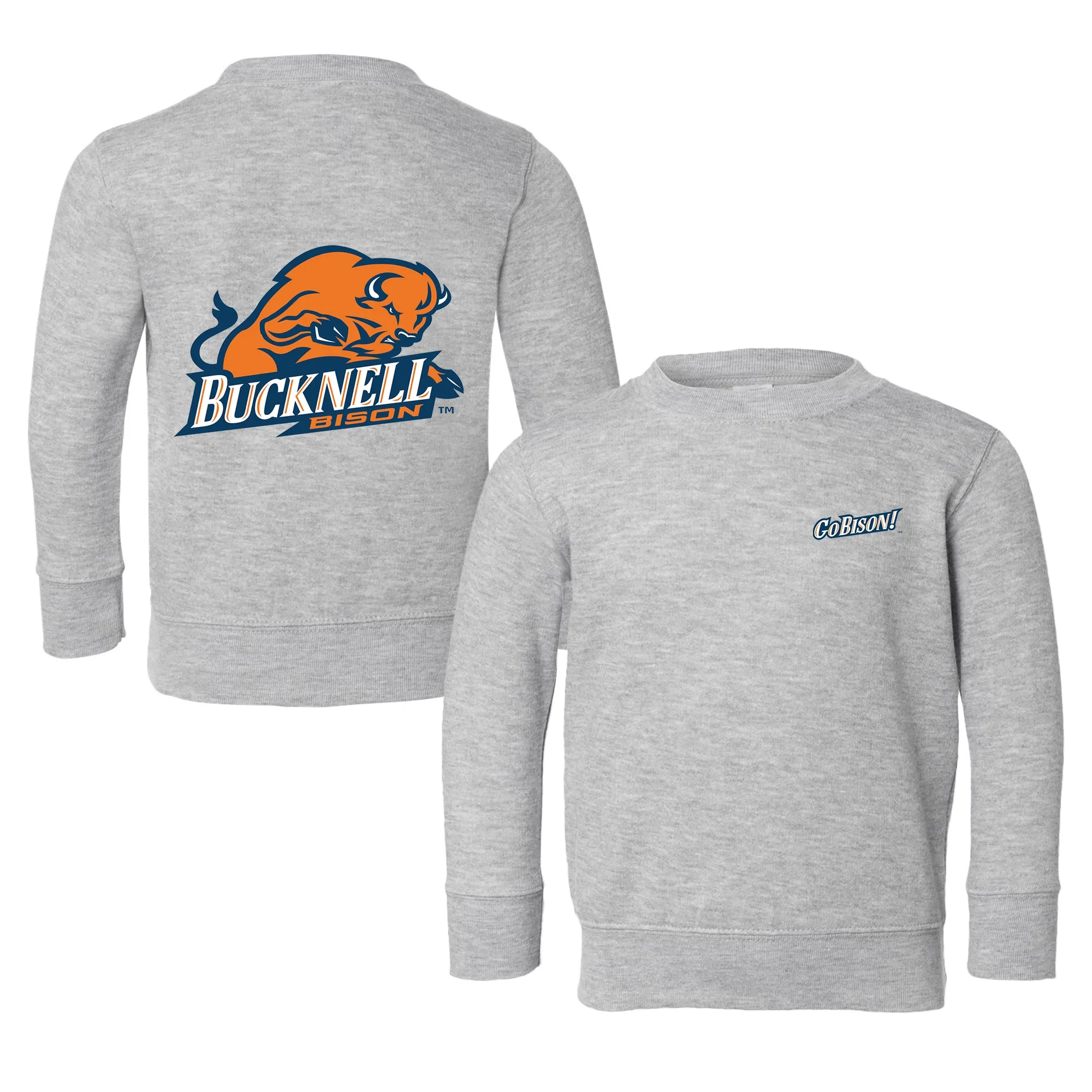 Bucknell Bison Logo Toddler Crewneck Sweatshirt