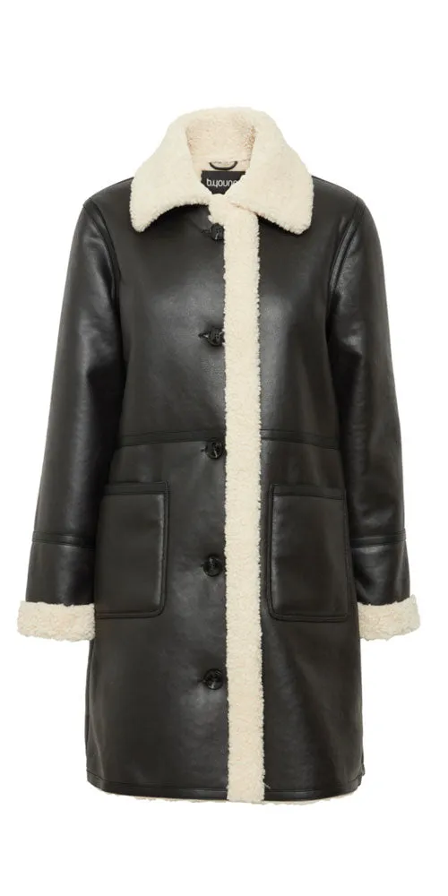 B.Young Faux Shearling Coat