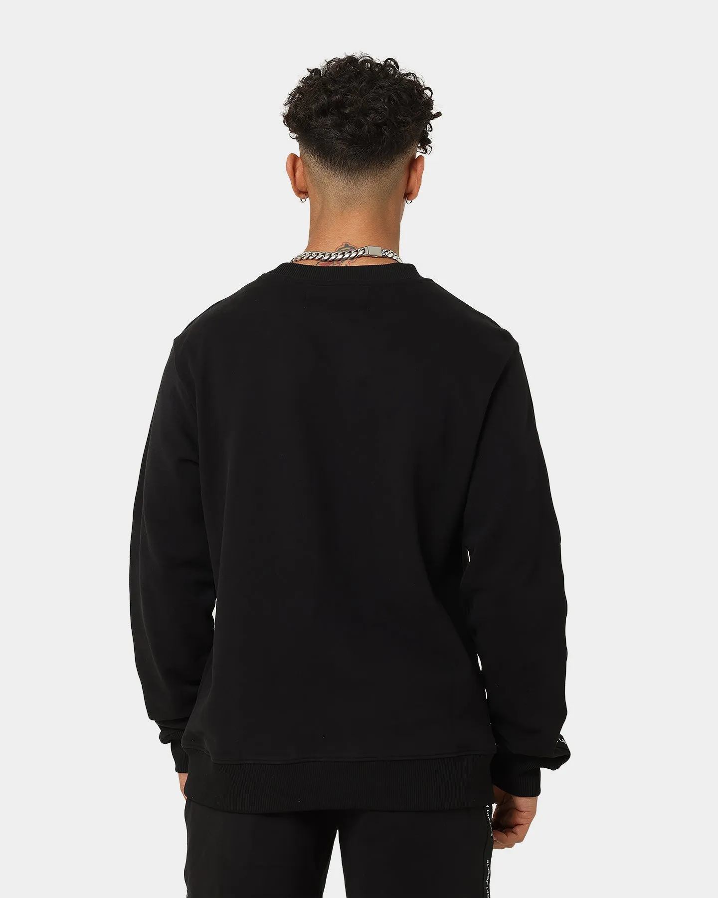 Calvin Klein Contrast Tape Crewneck CK Black