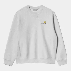 Carhartt WIP - American Script Crewneck Sweatshirt - Ash Heather