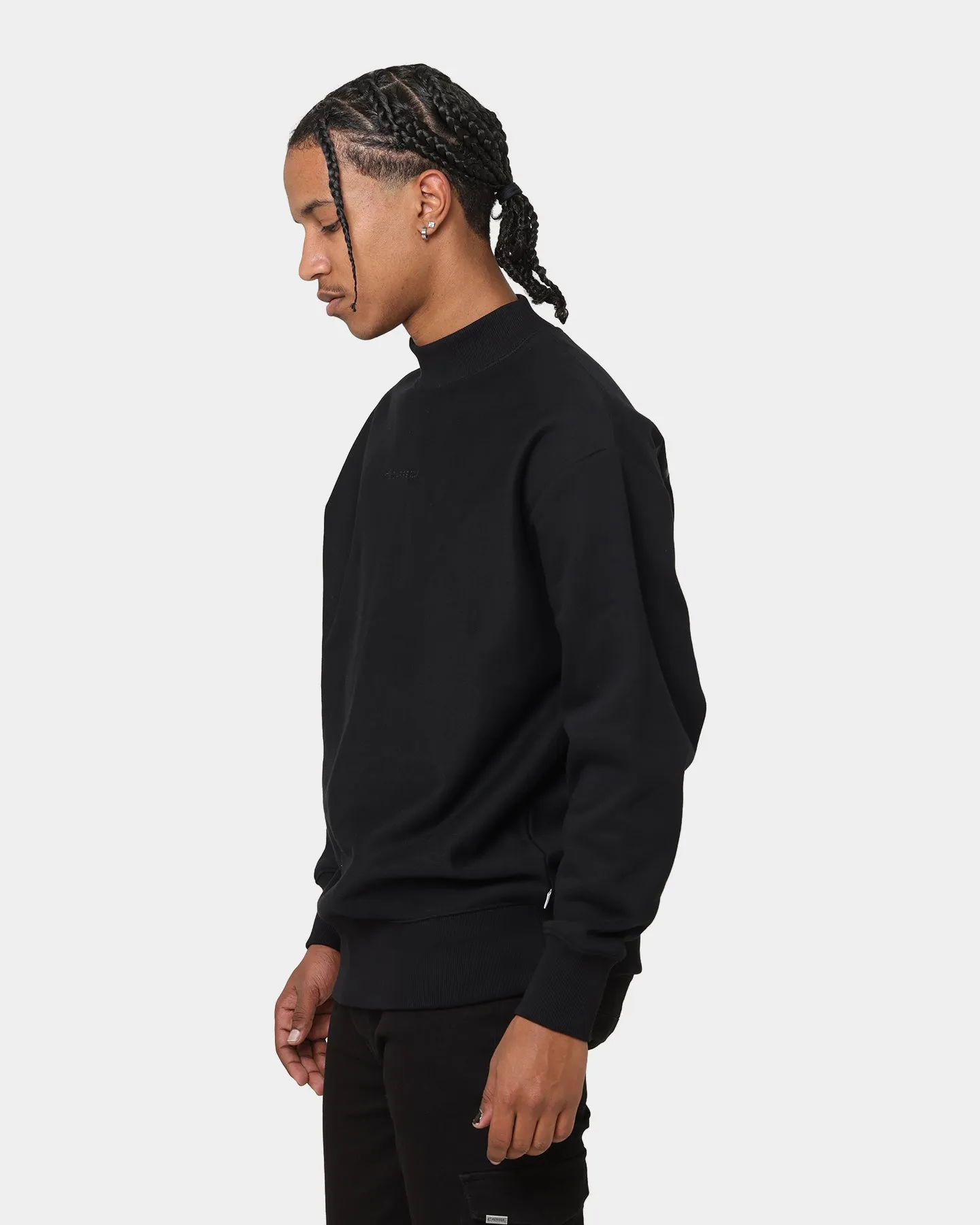 Carré 202X Mock Oversized Crewneck Black