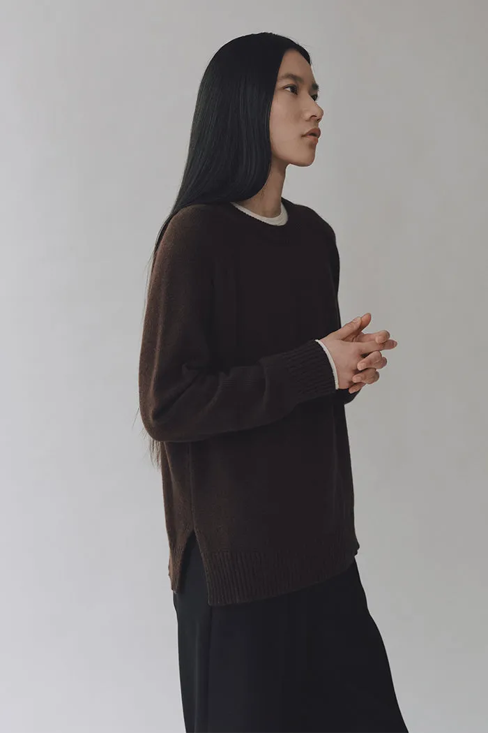 CASHMERE BLEND CREWNECK KNIT