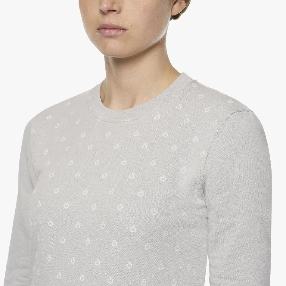 Cavalleria Toscana Mini CT Flocked Crew Neck Sweatshirt