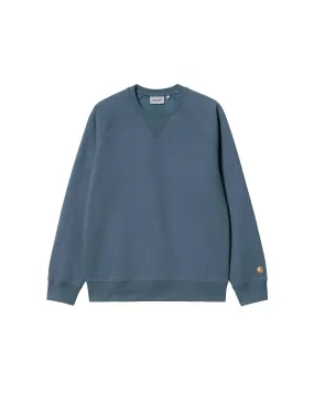 Chase Crewneck Sweatshirt - Storm Blue / Gold