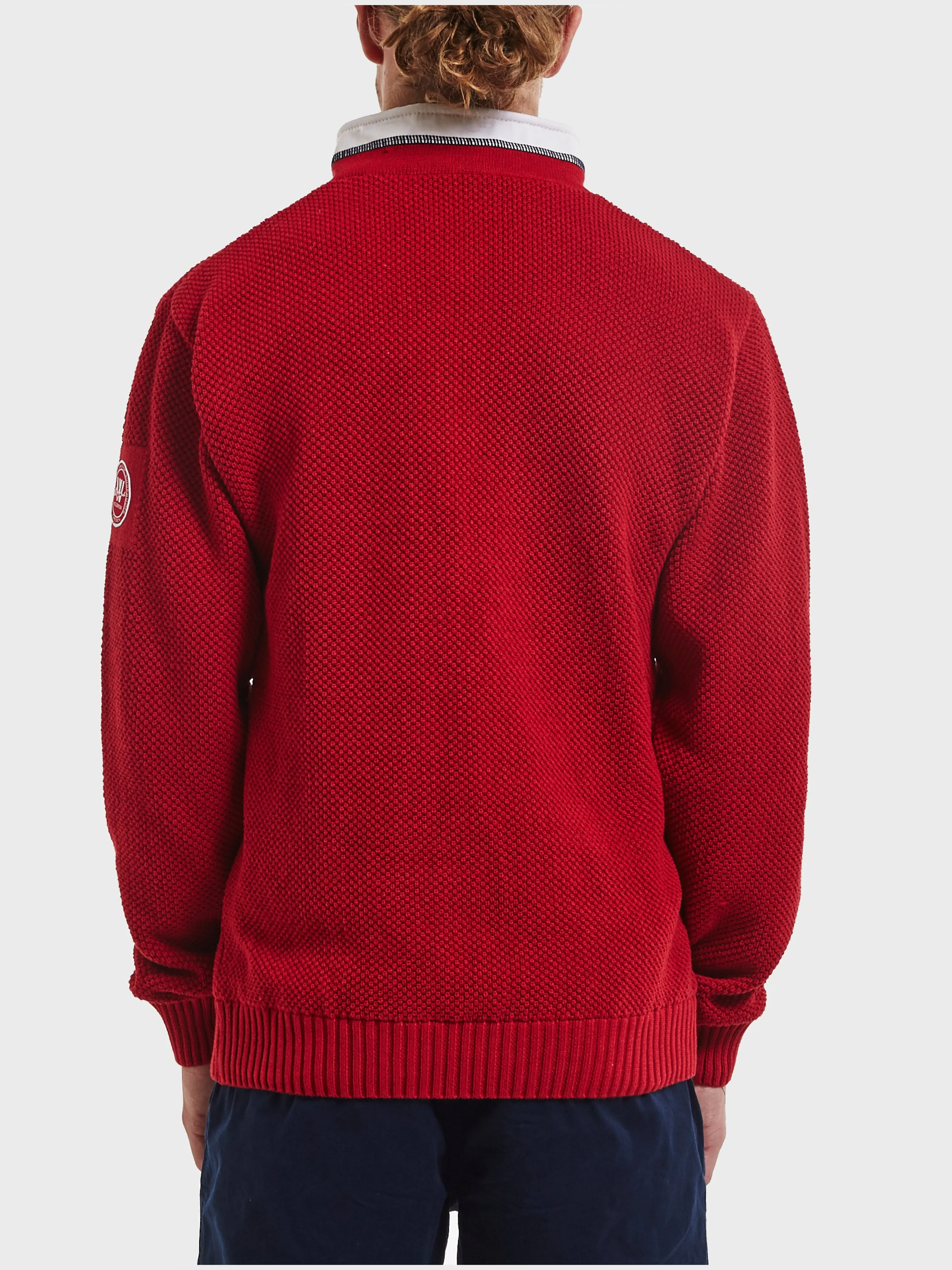 Classic Windproof Sweater-Red