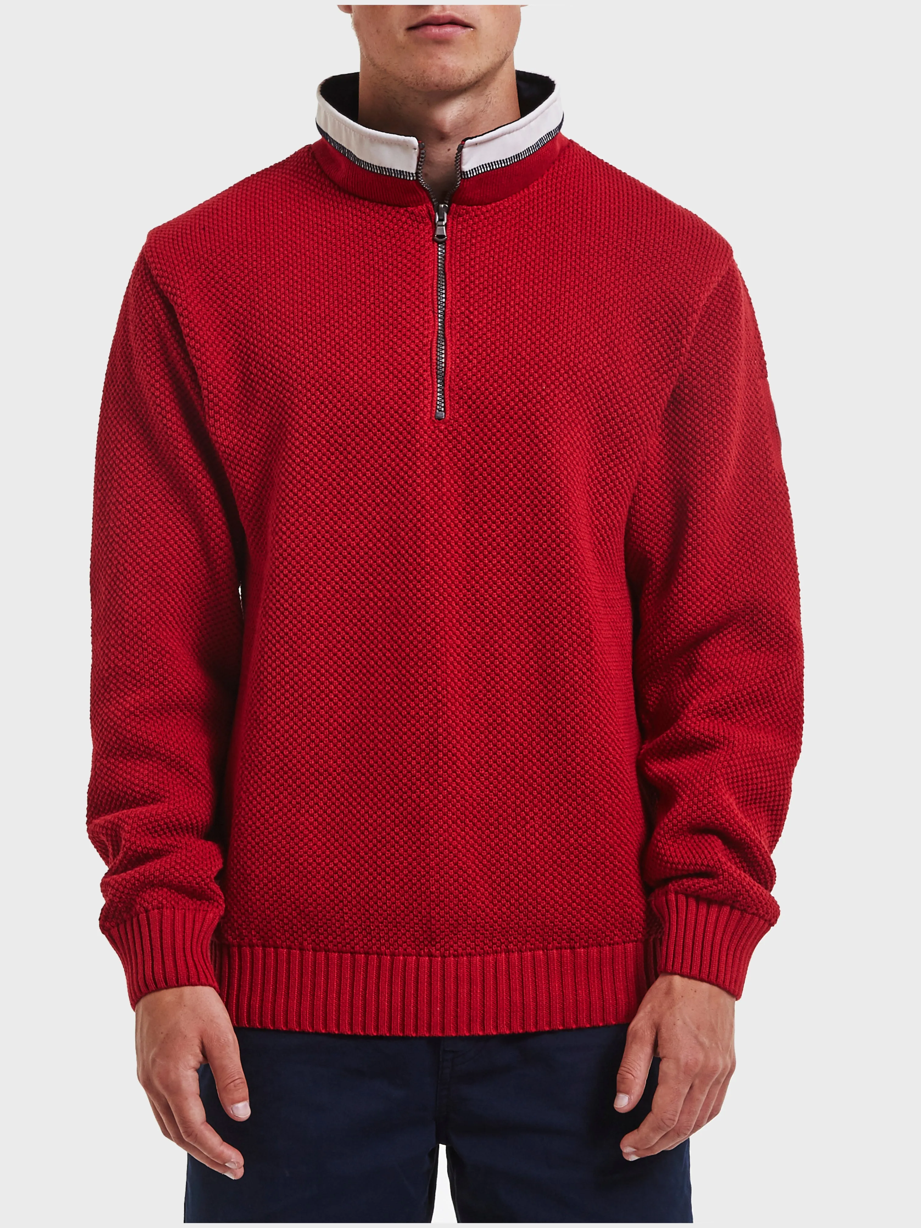 Classic Windproof Sweater-Red