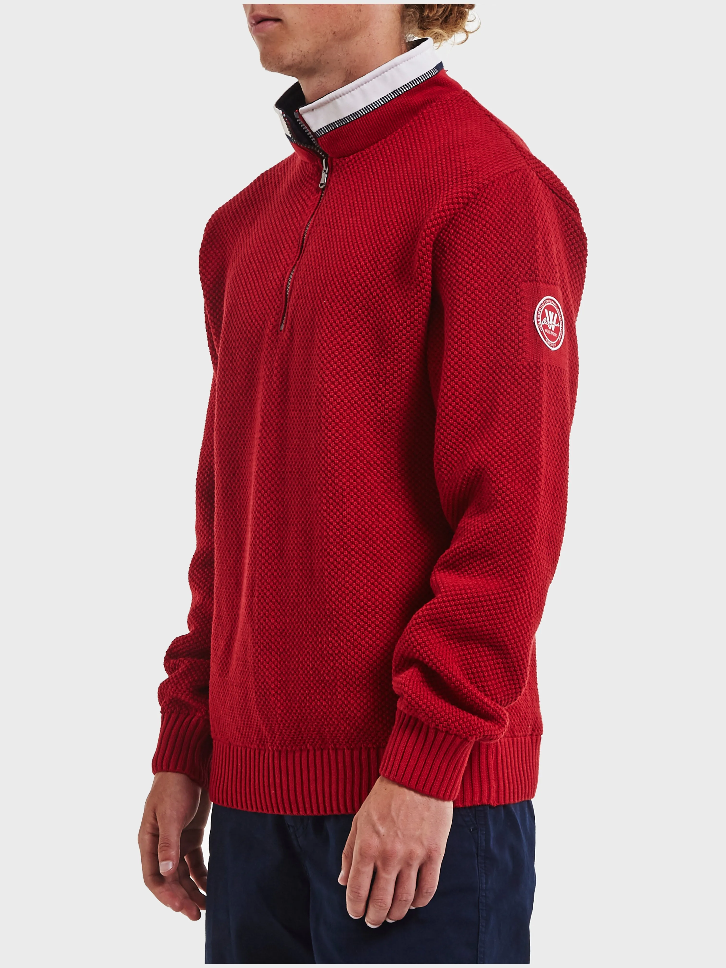 Classic Windproof Sweater-Red