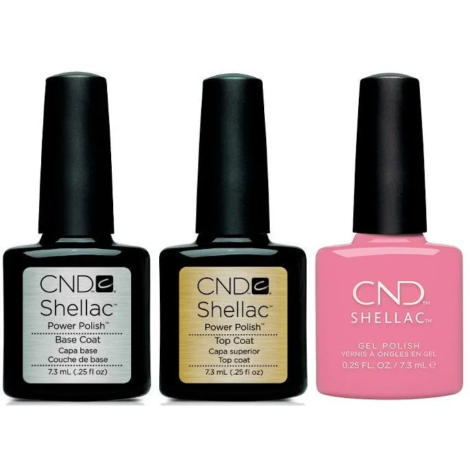 CND - Shellac Combo - Base, Top & Kiss From A Rose