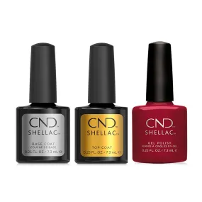 CND - Shellac Combo - Base, Top & Rouge Rite