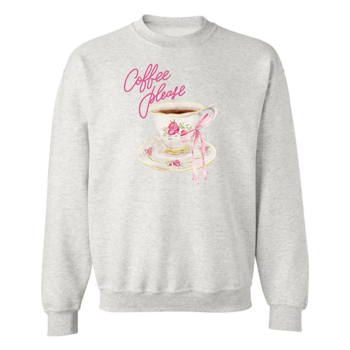 'Coffee Please' Crewneck Sweatshirt