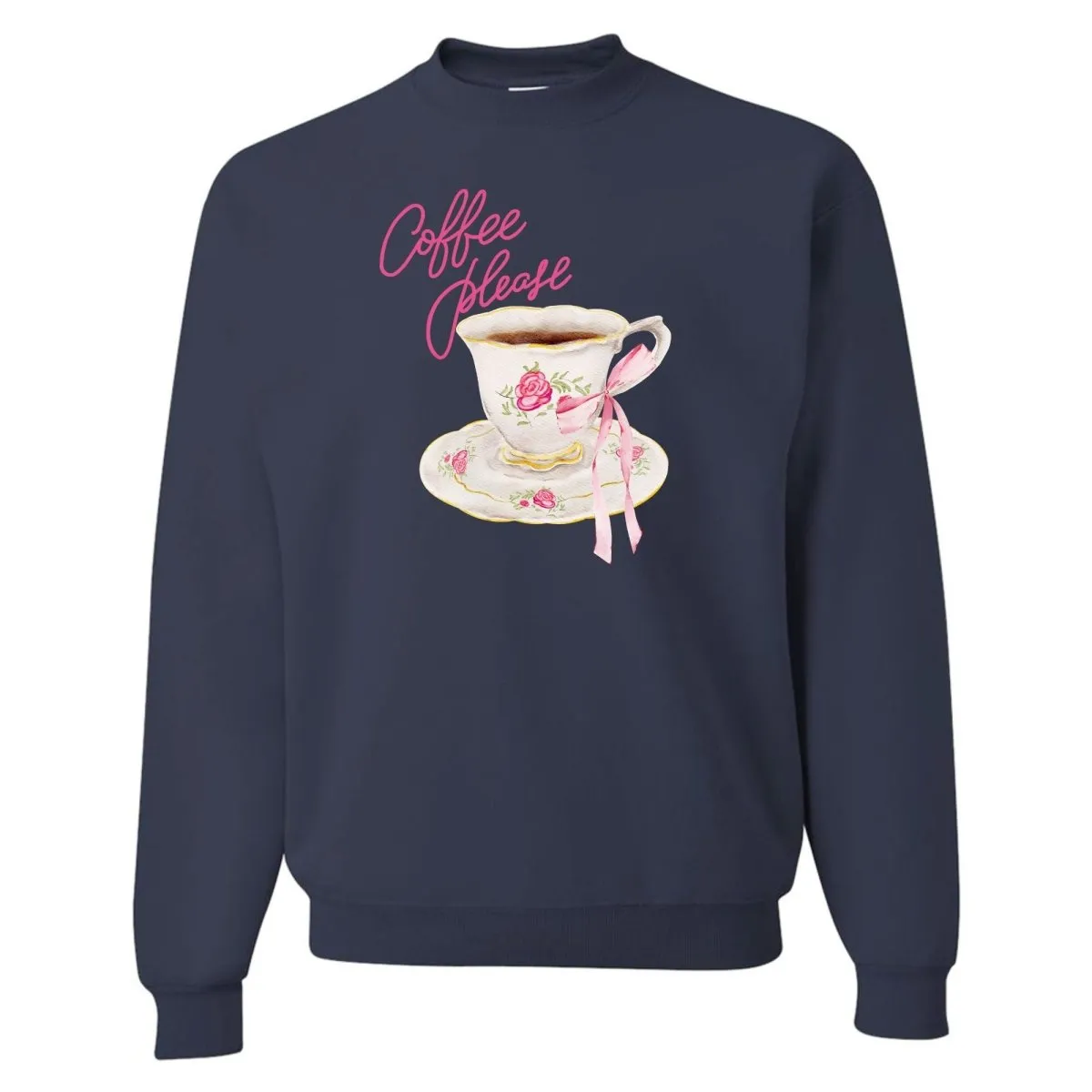 'Coffee Please' Crewneck Sweatshirt