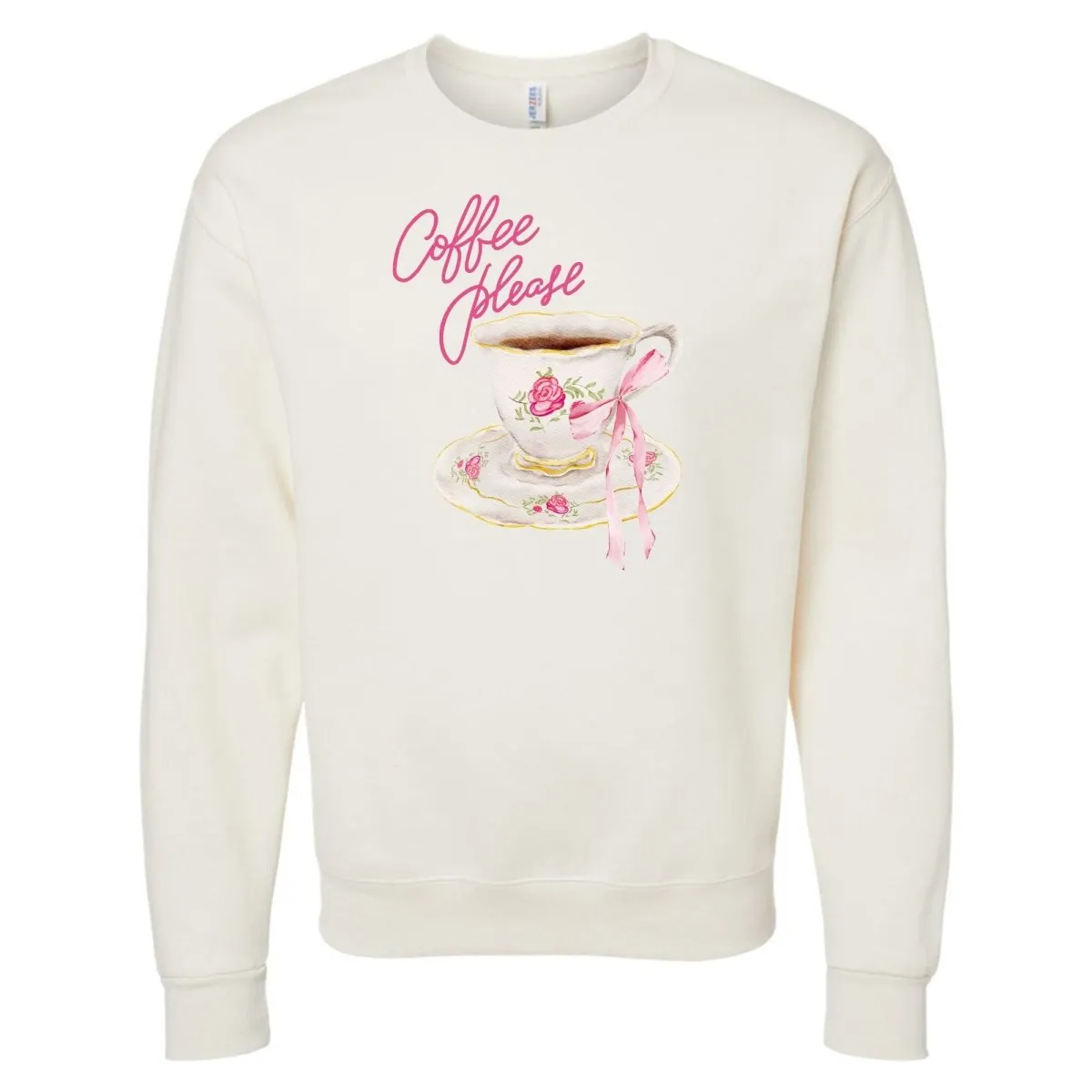 'Coffee Please' Crewneck Sweatshirt