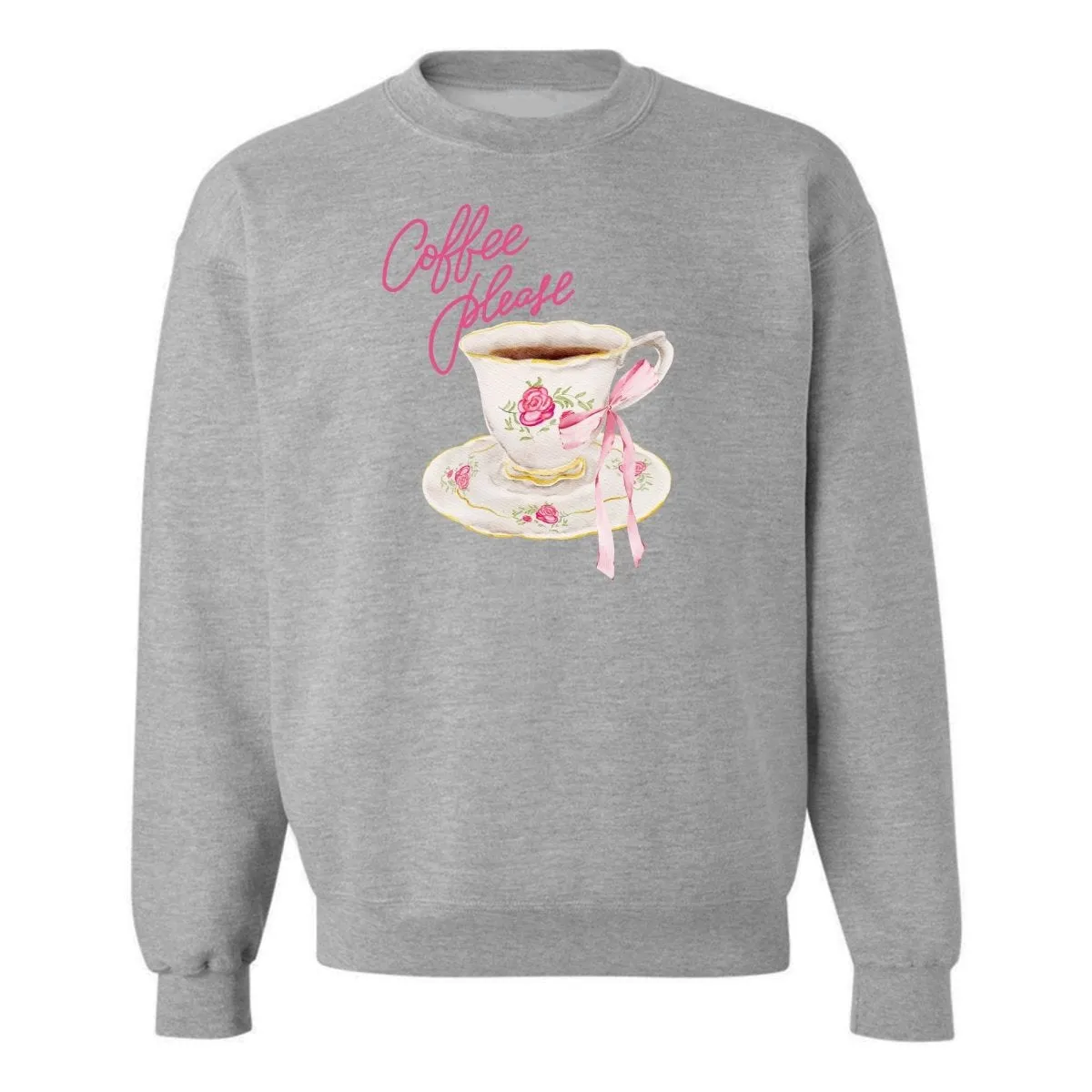 'Coffee Please' Crewneck Sweatshirt