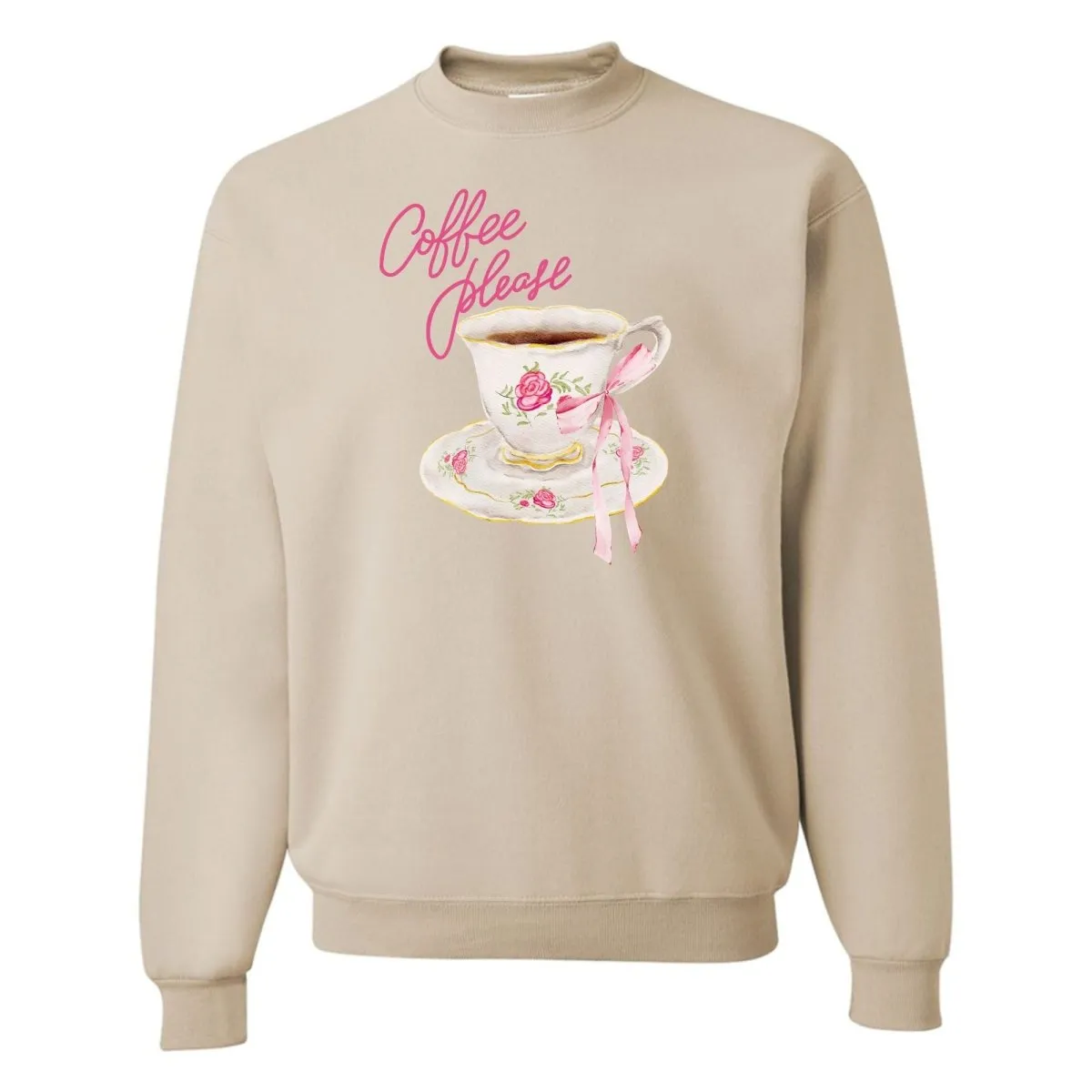 'Coffee Please' Crewneck Sweatshirt