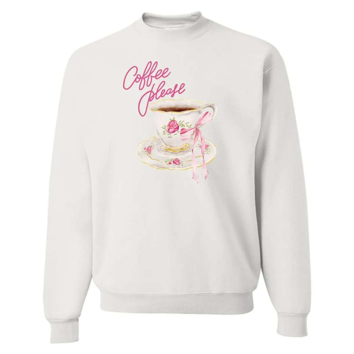 'Coffee Please' Crewneck Sweatshirt