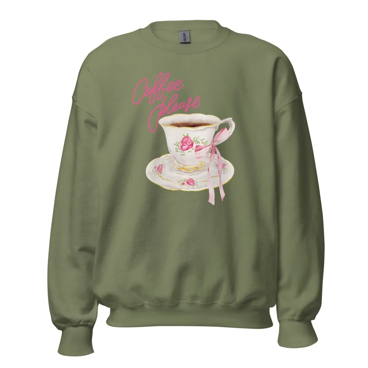 'Coffee Please' Crewneck Sweatshirt