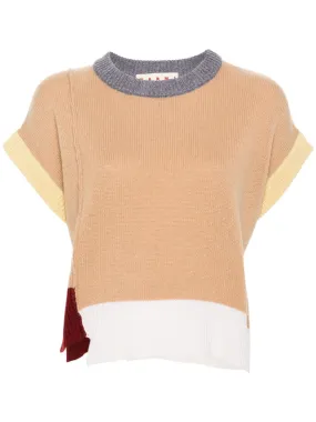 colourblock cashmere top