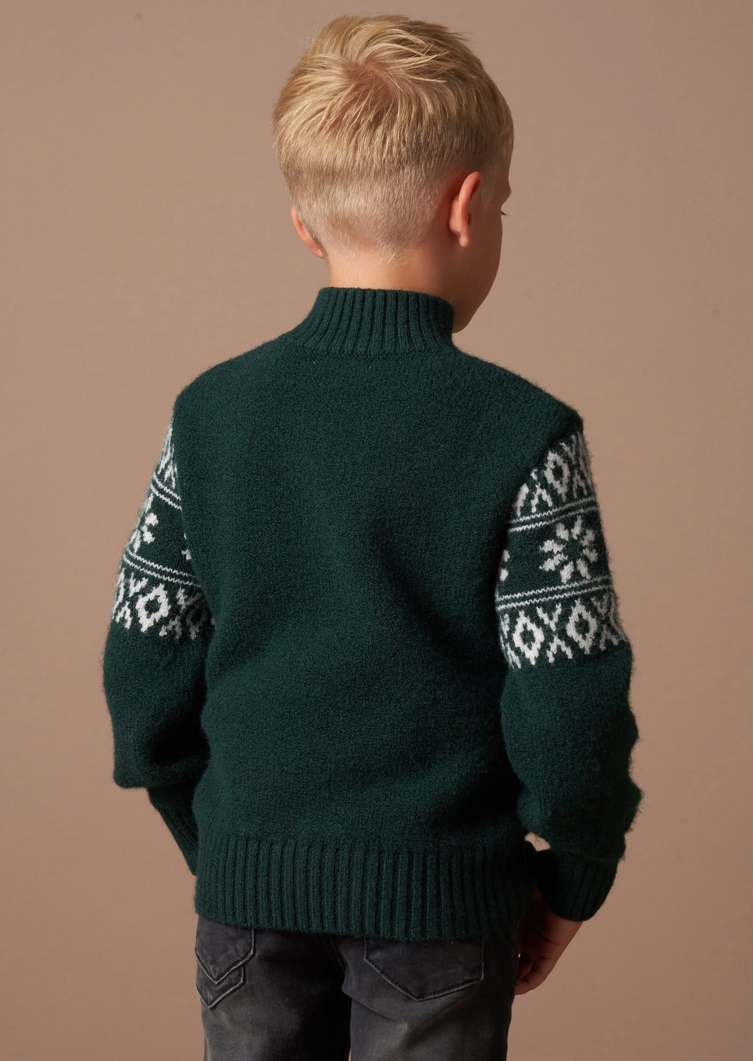 Conrin Green Fairisle Jumper